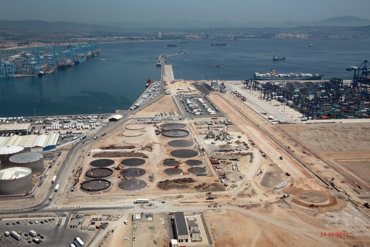 Estado de las obras de la Terminal de Vopak Algeciras en Isla Verde Exterior