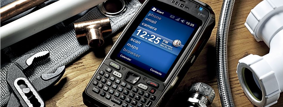 Terminal Psion EP10 robusto para trabajar en cualquier condición.