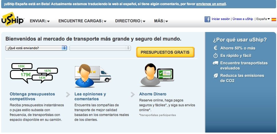 uShip el sistema de pujas de transporte, llega a España uShip el sistema de pujas de transporte, llega a España