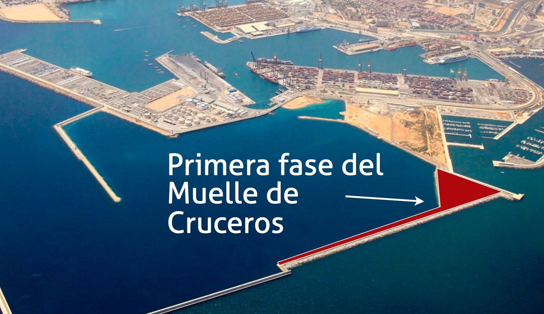 Primera fase del Muelle de Cruceros del Puerto de Valencia