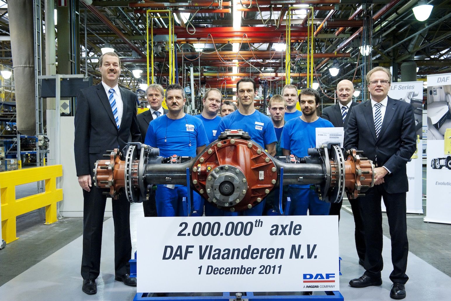 DAF fabrica su eje número 2.000.000 en Bélgica