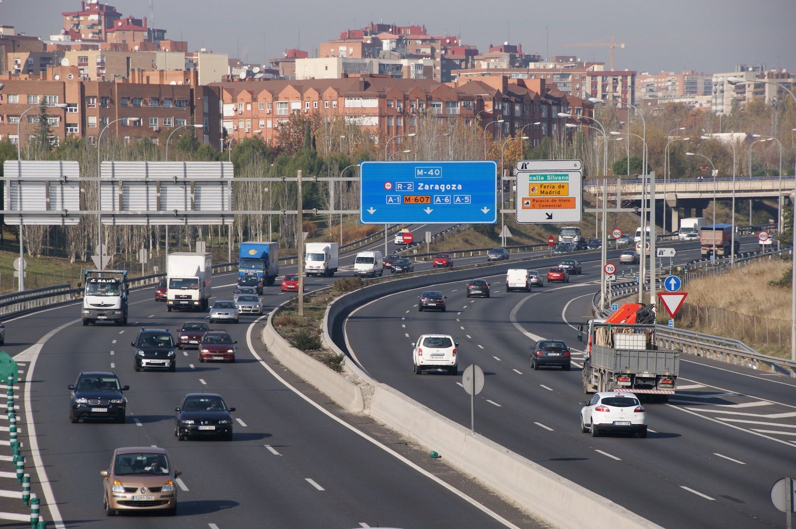 Tráfico en la M-40 de Madrid