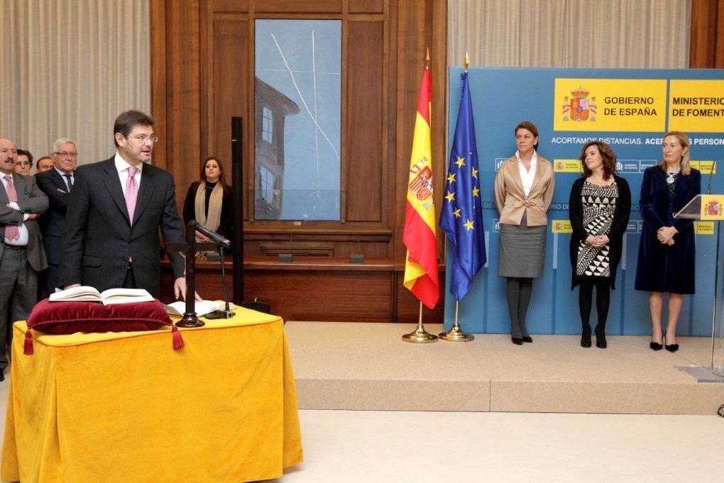 Toma de posesión de Rafael Catalá como nuevo secretario de estado de planificación e infraestructuras