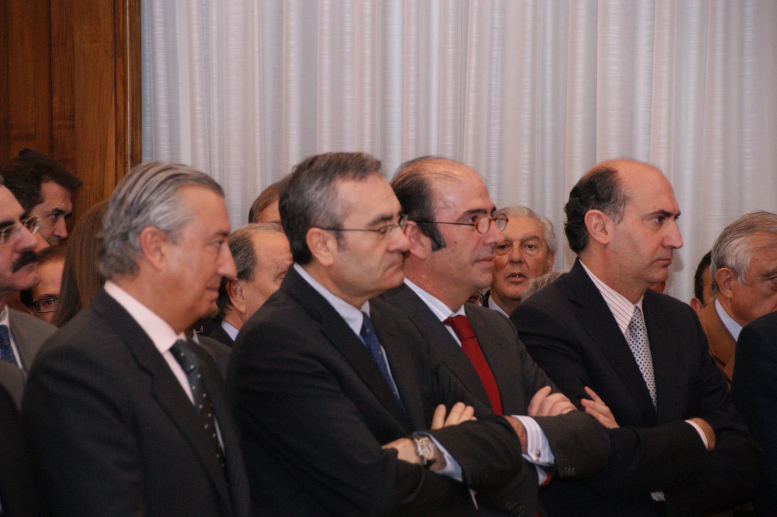 Los presidentes de Renfe (izda.) y de Adif (dcha.) durante el acto de toma de posesión de sus cargos en el Ministerio de Fomento