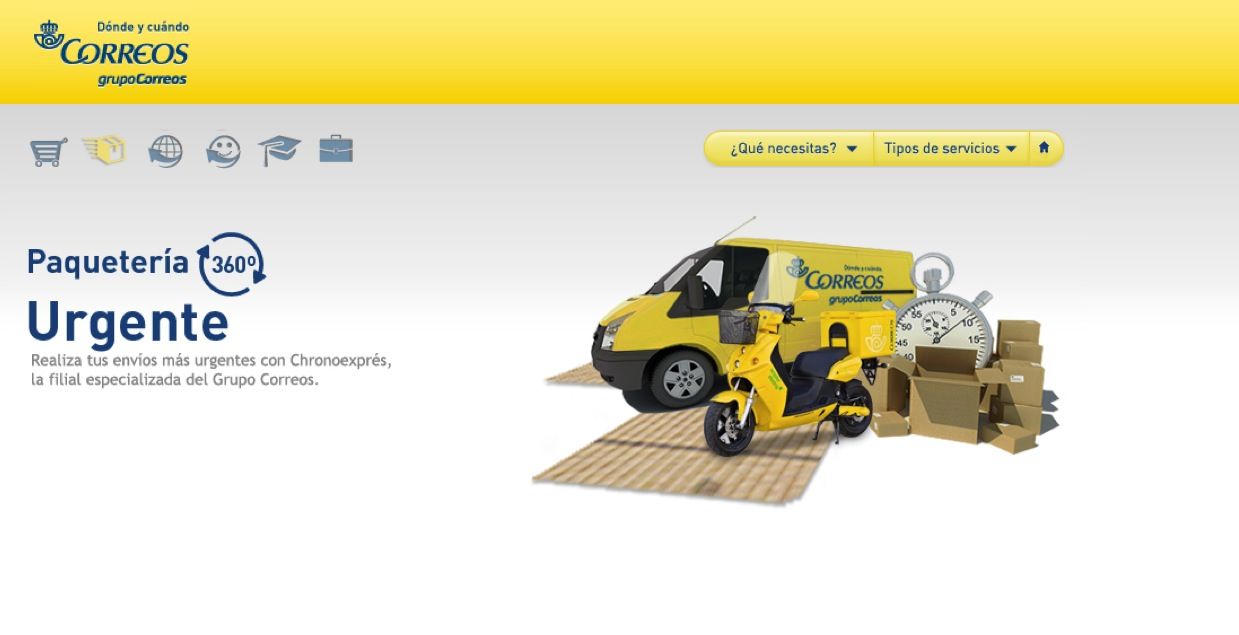 Servicios paquetería 360º de Correos