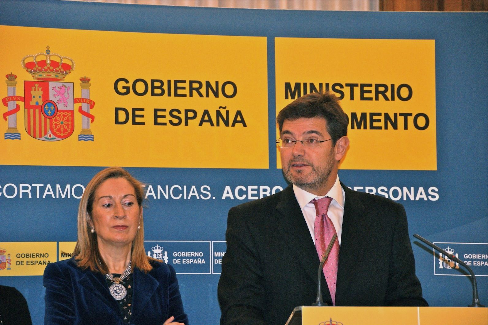 Rafael Catalá secretario de Estado del Ministerio de Fomento durante la jura de su cargo