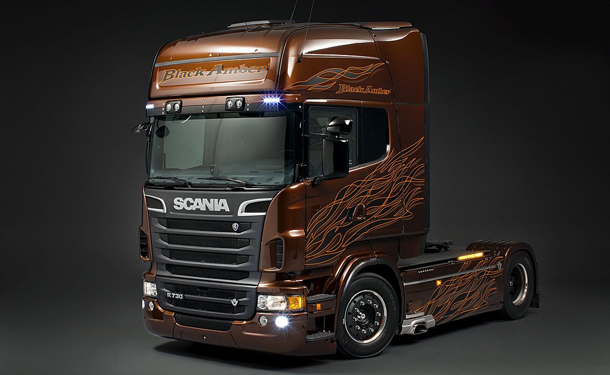 Scania edición especial limitada y numerada del Black Amber V8