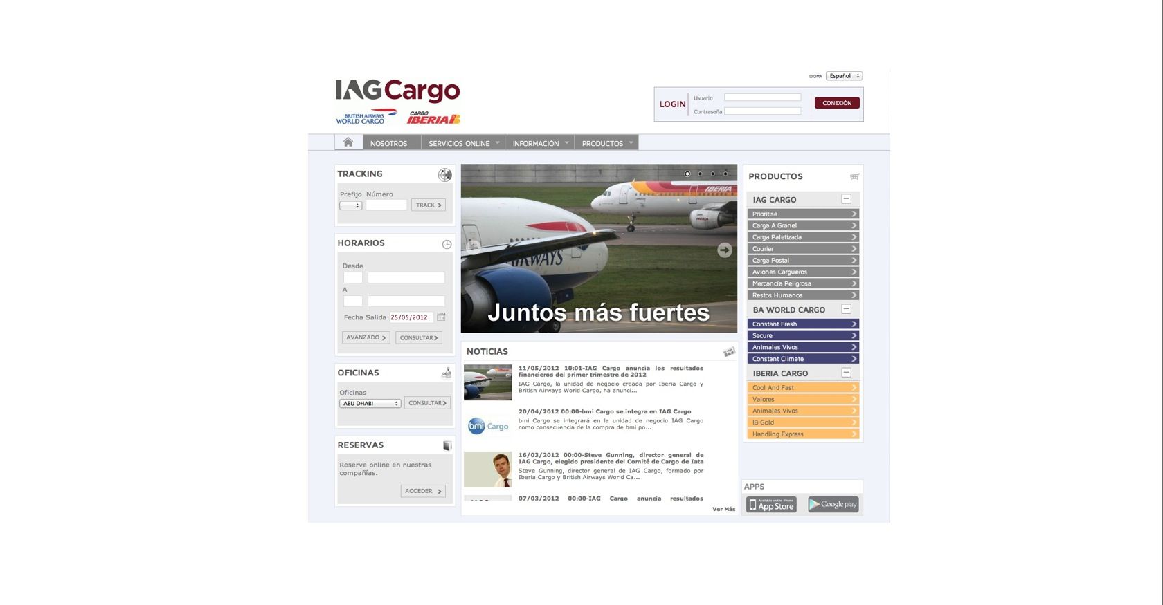 Nueva web iagcargo.com