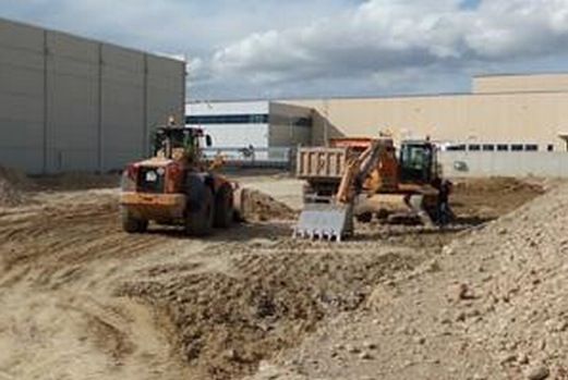 Construcción de la tercera ampliación del almacén de Logisman en Zuera. Construcción de la tercera ampliación del almacén de Logisman en Zuera.
