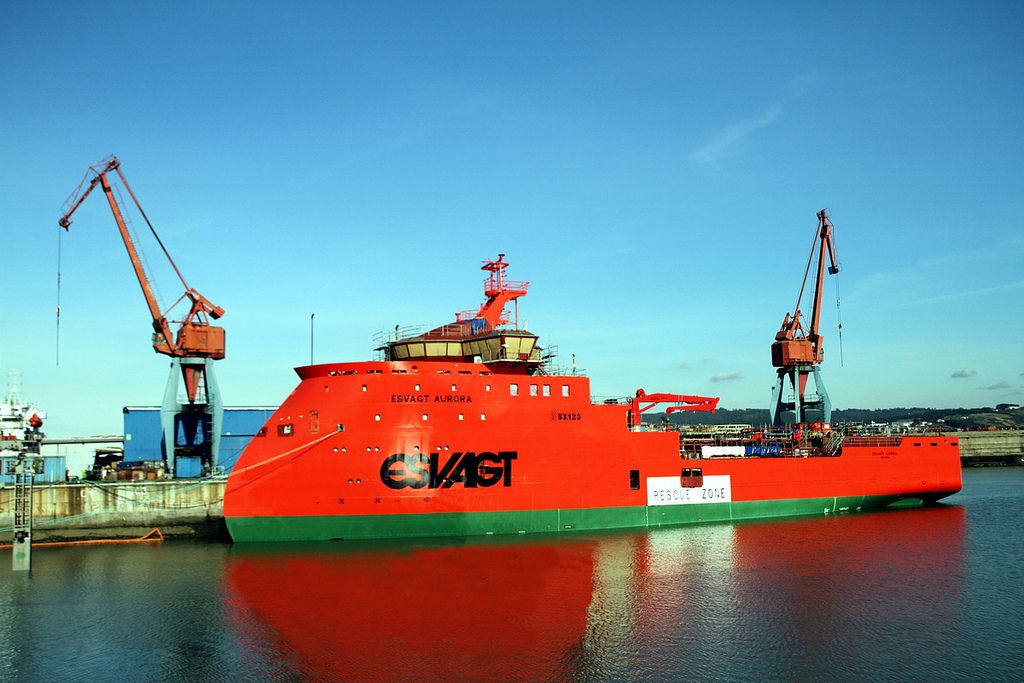 Astilleros Zamakona ha entregado el buque "Esvagt Aurora" al armador Esvagt
