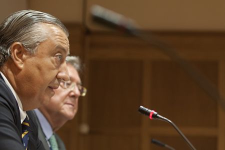 Gómez-Pomar defiende la liberalización de Renfe en Santander.