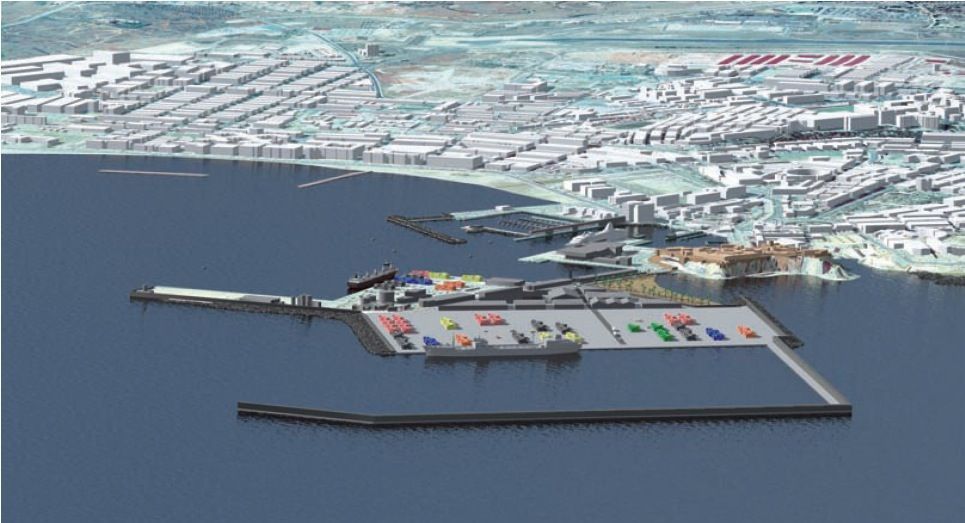Proyecto de ampliación del puerto de Melilla.