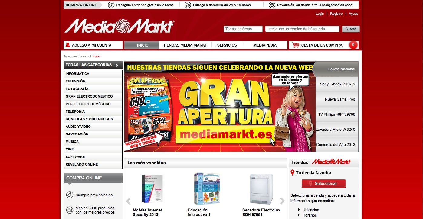 pagina web Media Markt tienda online
