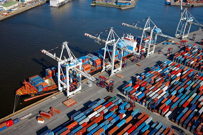 puerto Hamburgo, terminal de contenedores