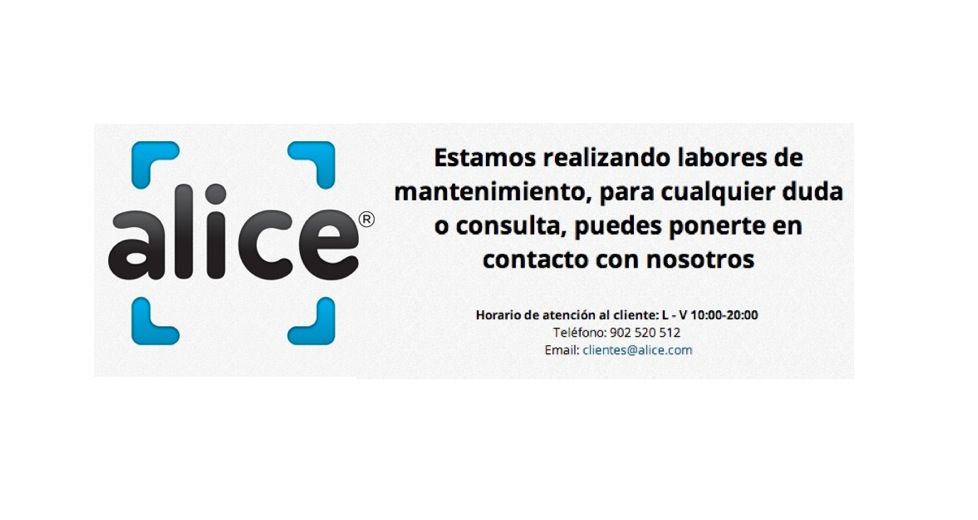 alice.es cesa su actividad en España