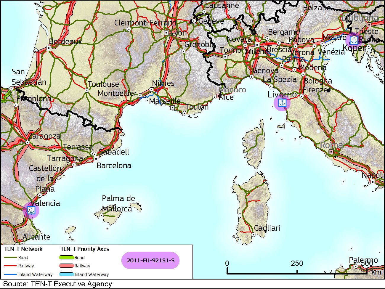proyecto europeo RTE-T