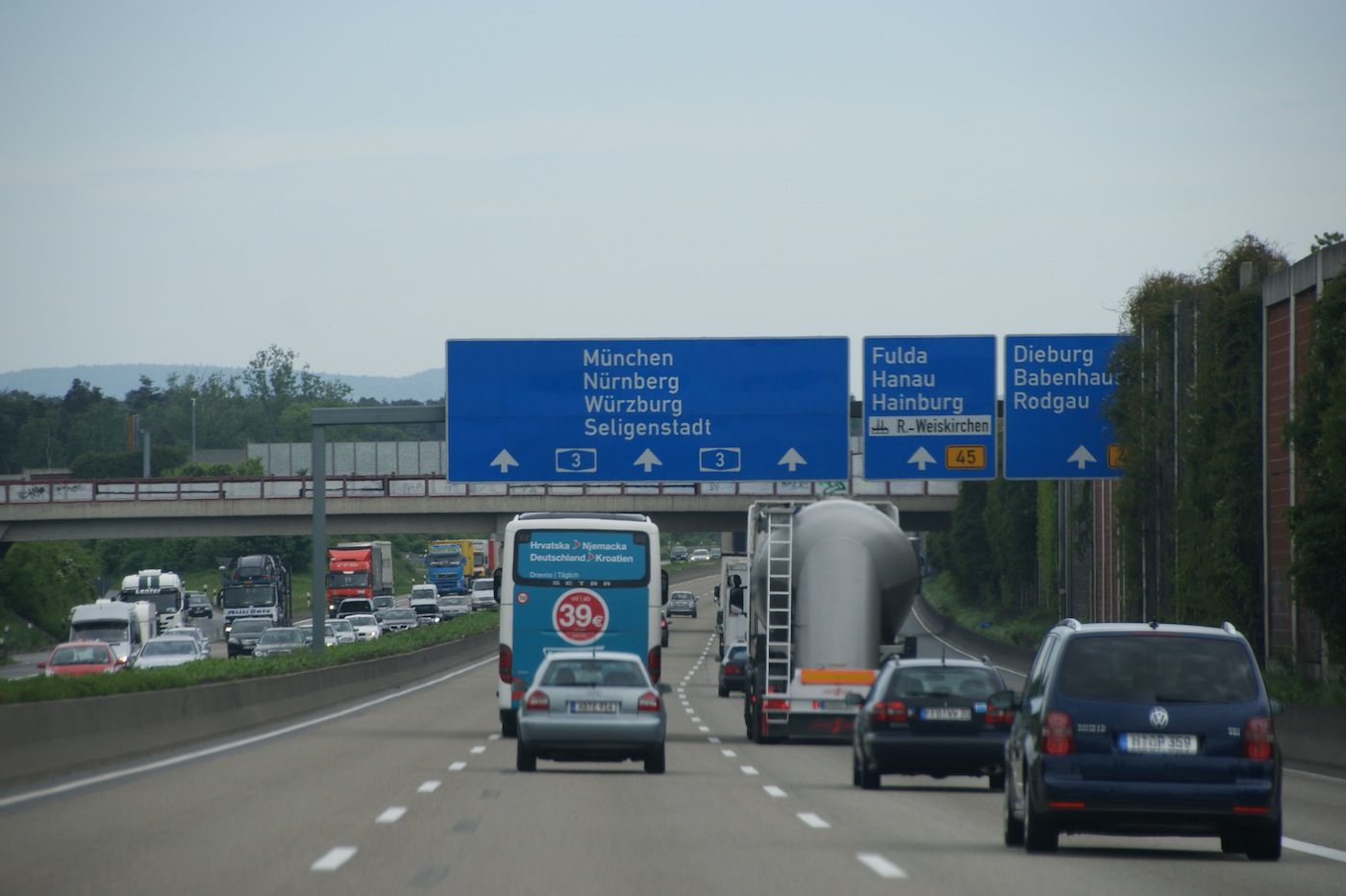 Circulacion en una autopista alemana