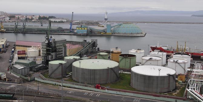 Instalaciones de Repsol en La Coruña