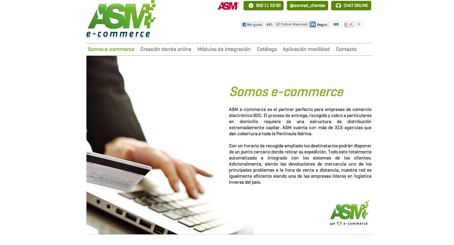 pagina web asm