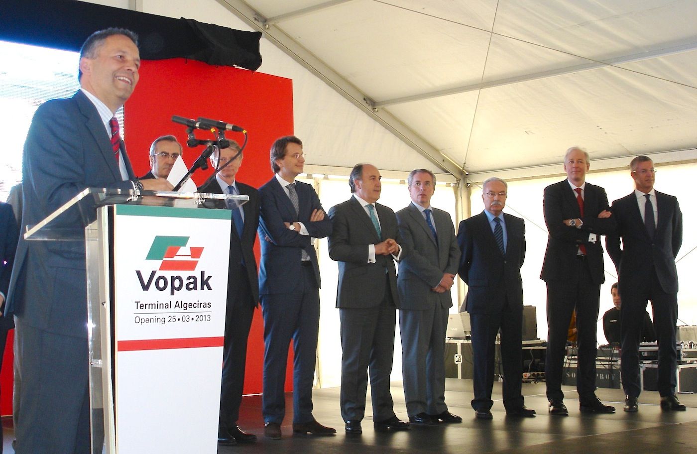Inauguracion de la terminal de Vopak en el puerto de Algeciras