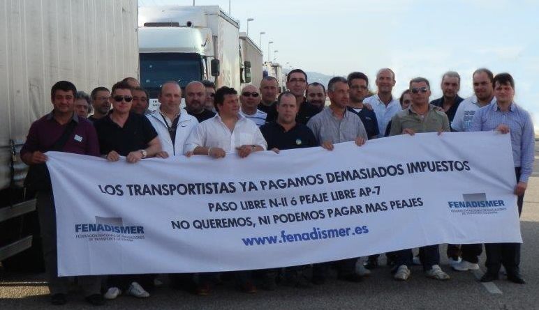 Concentracion transportistas  el viernes 19 contra prohibicion N-II