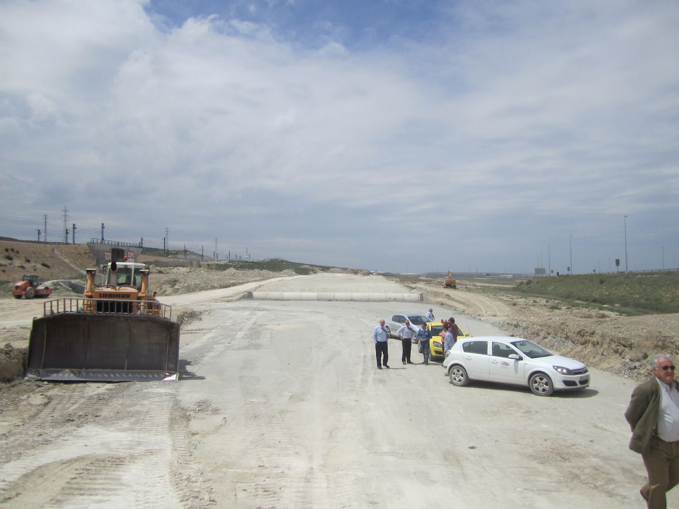 Estado de las obras del enlace del nuevo acceso a PlaZa entre la A120 y la Z40