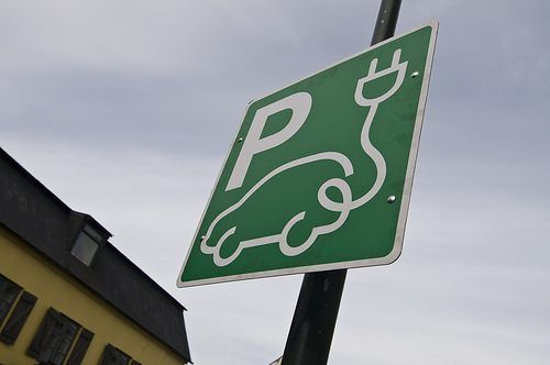 punto de recarga para vehiculos electricos