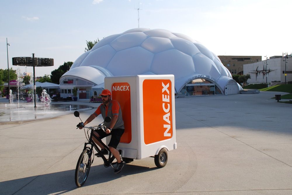 nacex repartidor bicicleta