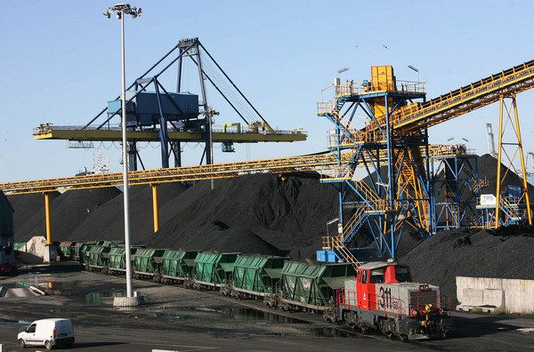 el ferrocarril en el puerto de Tarragona