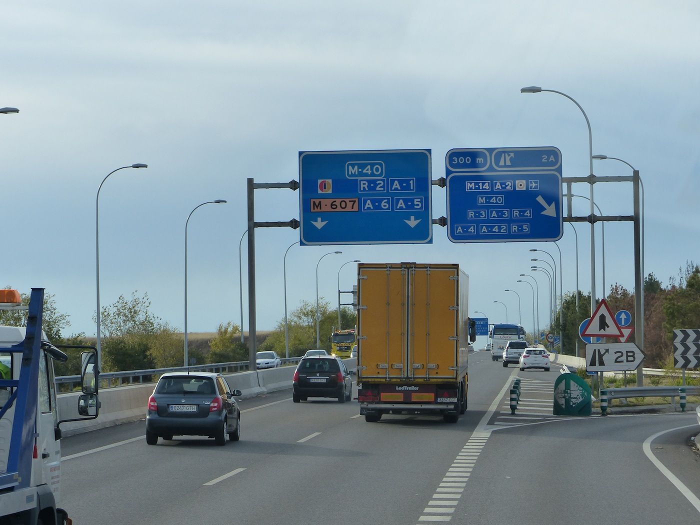 transporte por Carretera M-40 Madrid portacontenedor Lecitrailer