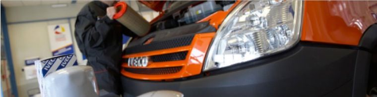 detalle Iveco Daily capó detalle Iveco Daily capó