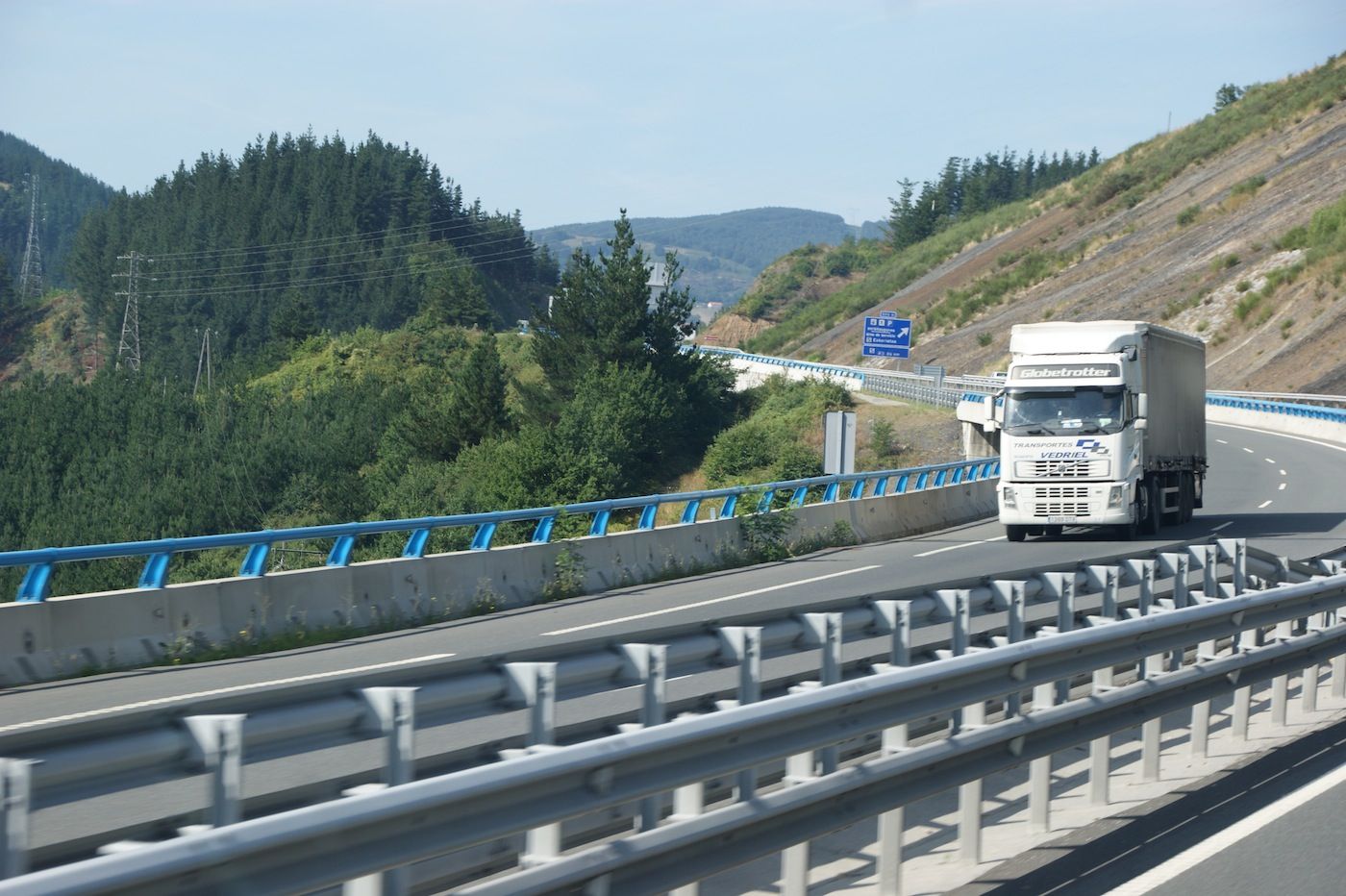 La N-1 a su paso por la provincia de Guipúzcoa. La N-1 a su paso por la provincia de Guipúzcoa.