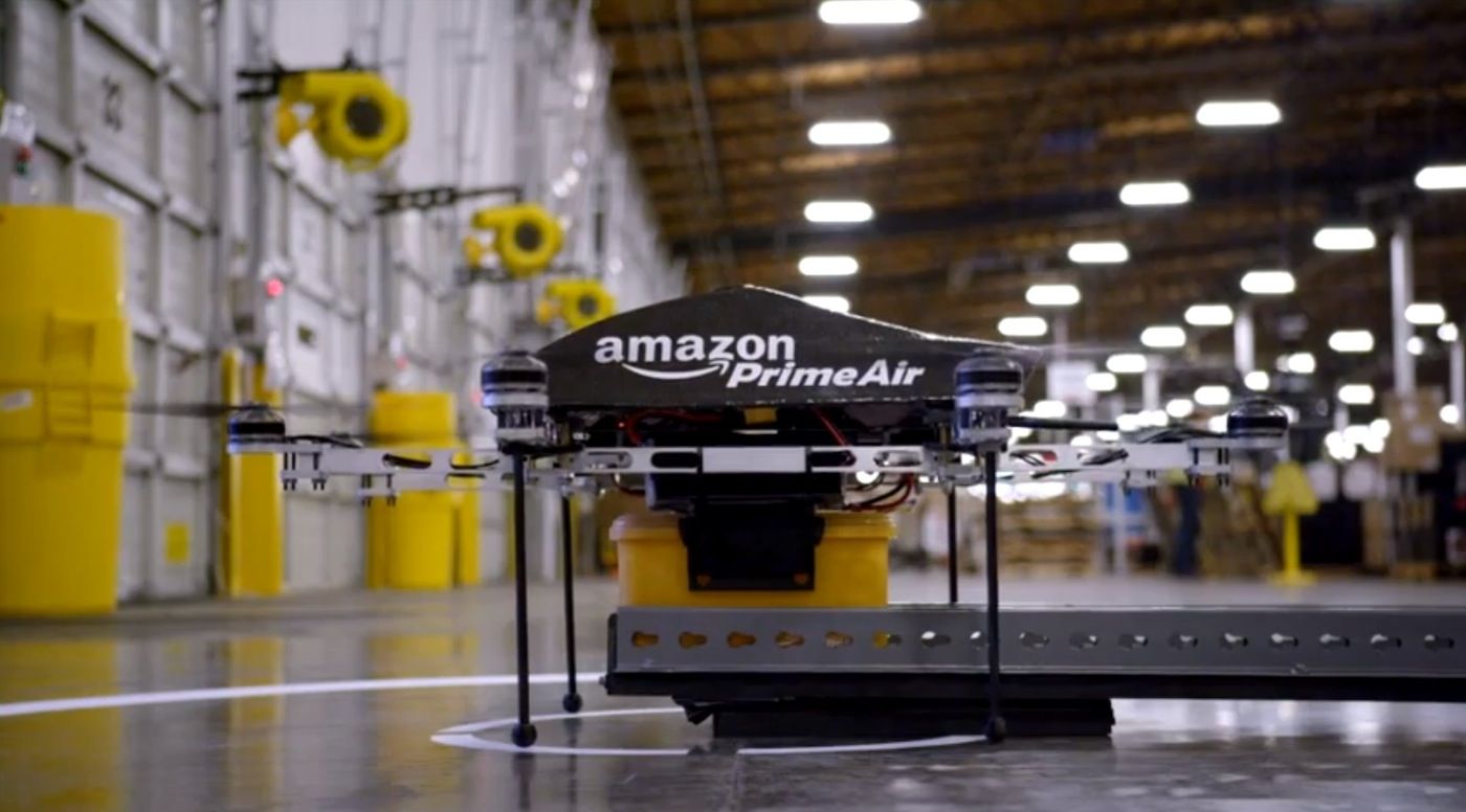 Amazon PrimeAir para la distribución mediante drones.