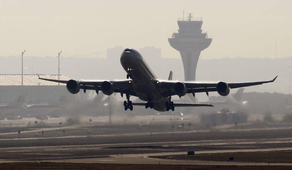 trafico aereo en el aeropuerto de Madrid Barajas