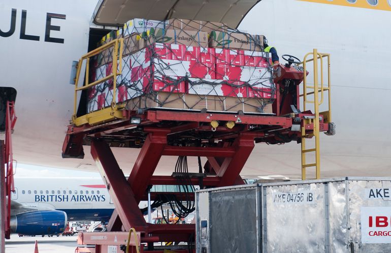 Carga aerea de flores Carga aerea de flores