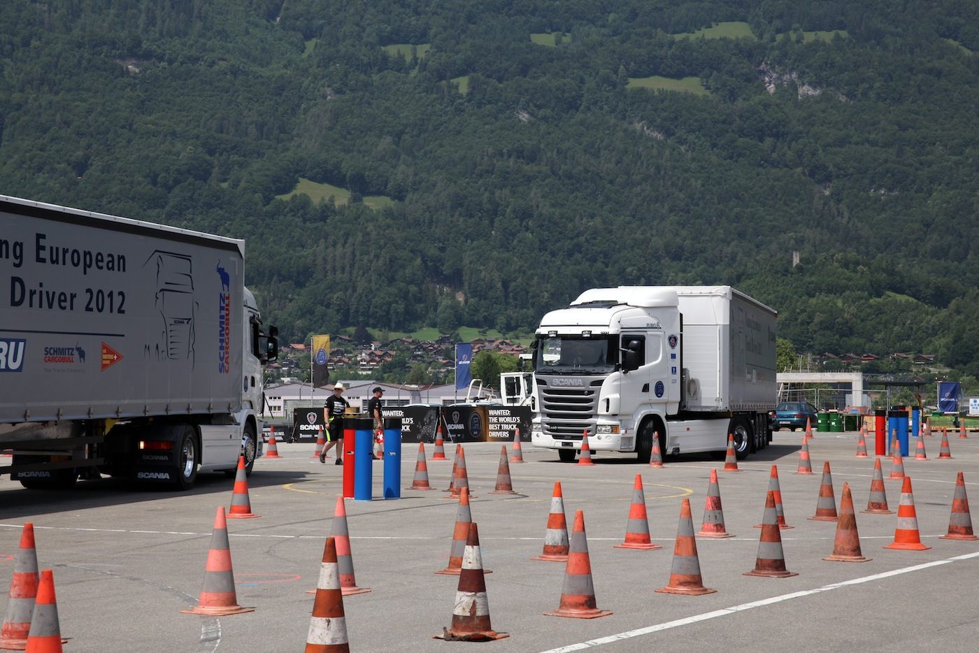 pruebas en el Campeonato Europeo de jovenes conductores de Scania 2013