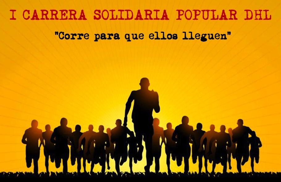 Cartel carrera solidaria DHL