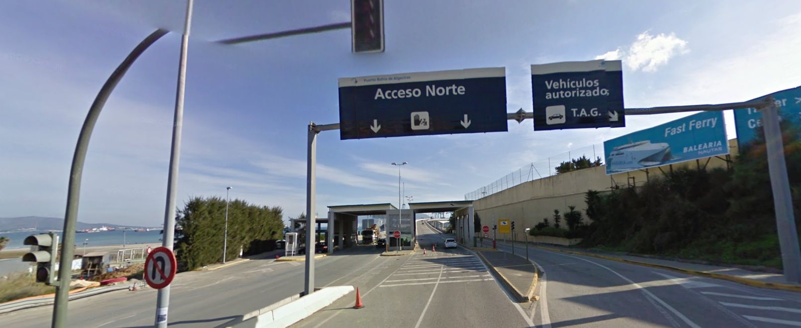acceso al puerto de Algeciras