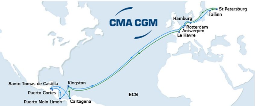CMA CGM anuncia la ampliacion de la ruta del Norte de Europa con el Caribe
