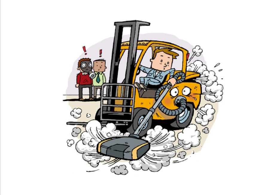 Como proteger la carretilla elevadora contra el polvo Como proteger la carretilla elevadora contra el polvo