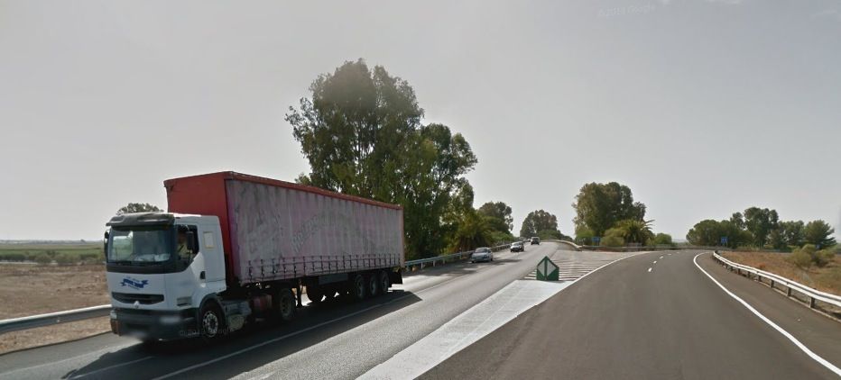 Entrada a la AP-4 desde la Nacional IV