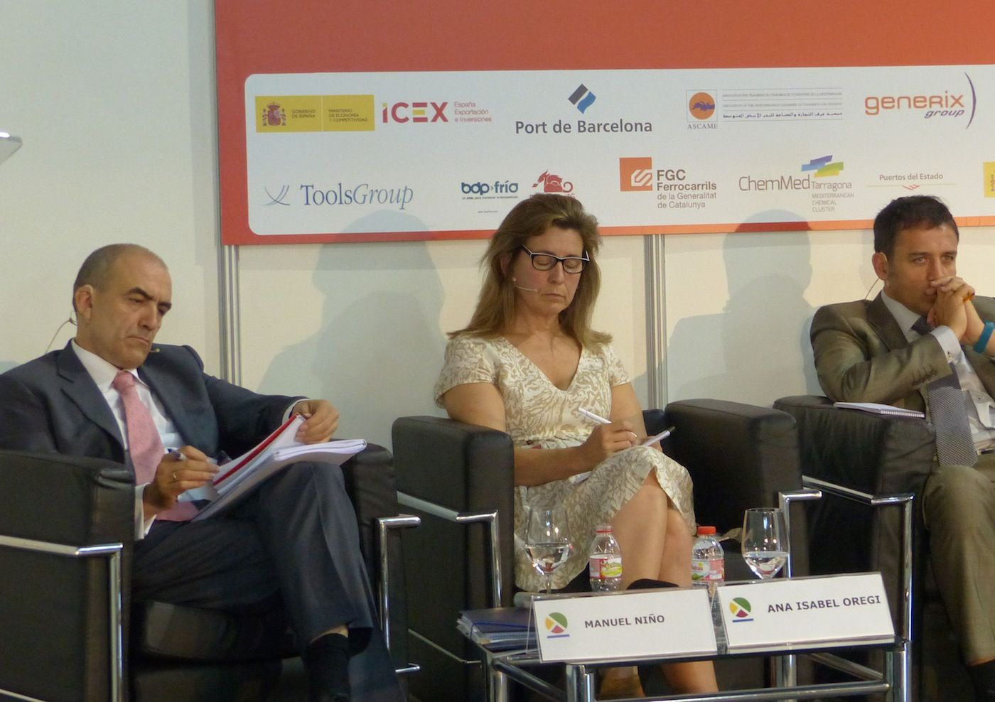 Manuel Niño e Isabel Oregi en el encuentro de consejeros autonómicos del SIL2014