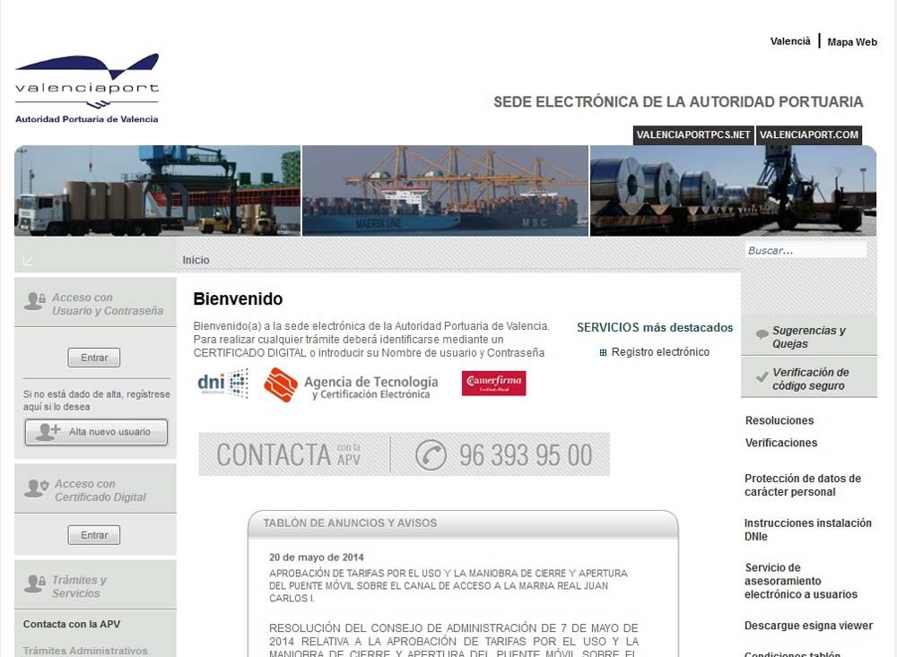 sede electronica de la AP Valencia