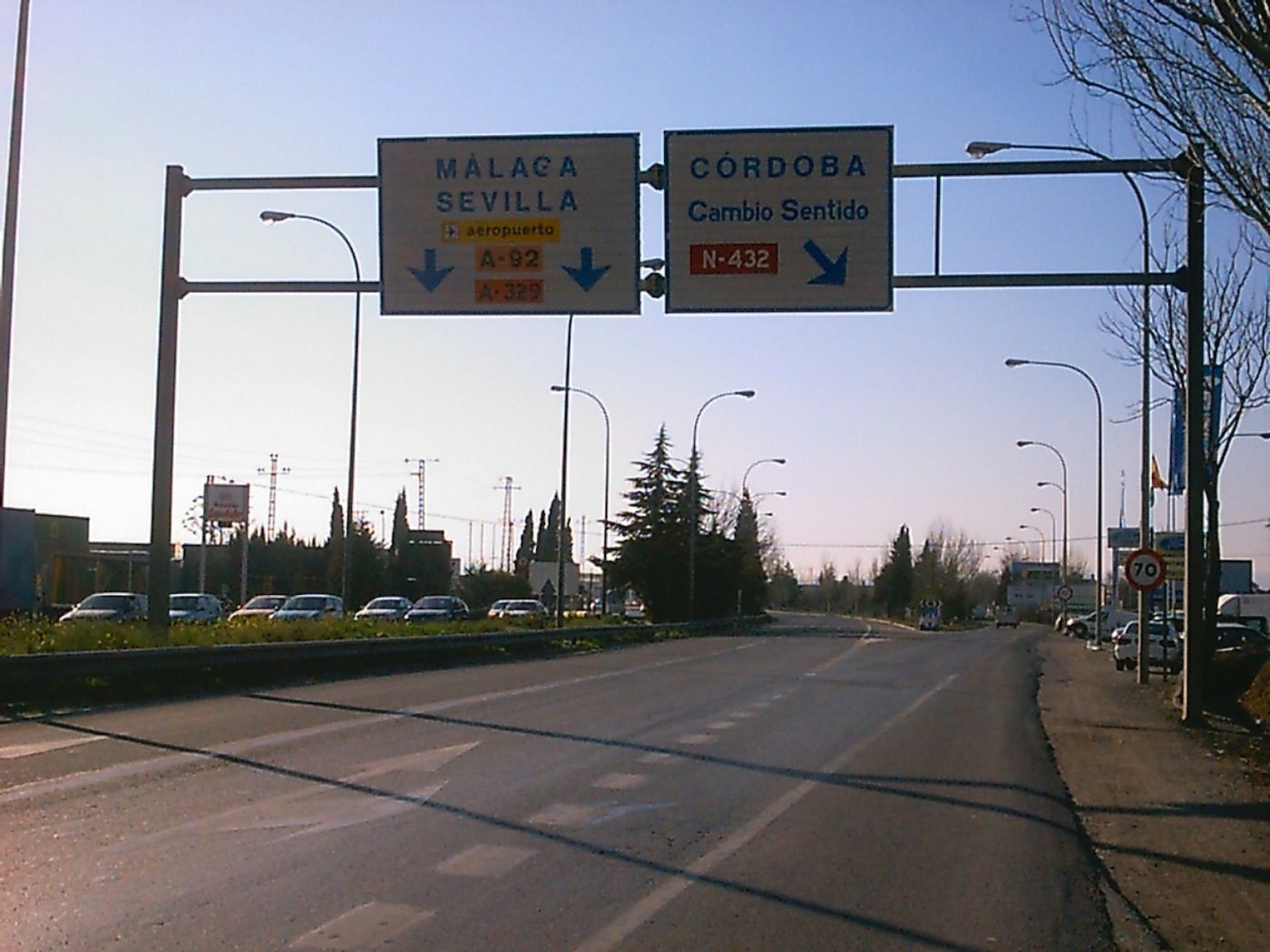 Red de carreteras en la provincia de Córdoba