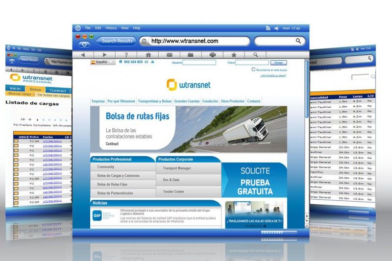 Plataforma web de Wtransnet
