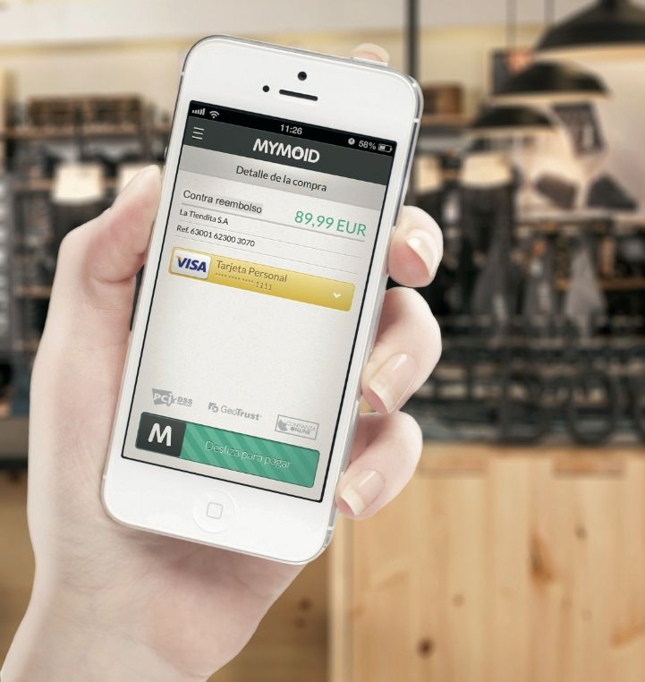 App Mymoid para el pago desde el movil de las entregas de compras contra reembolso