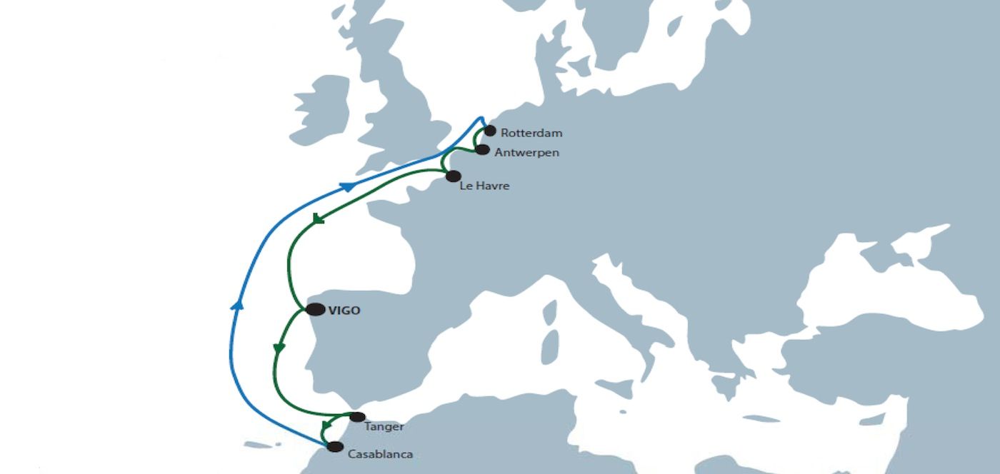 Nueva línea de contenedores de CMA-CGM en Vigo