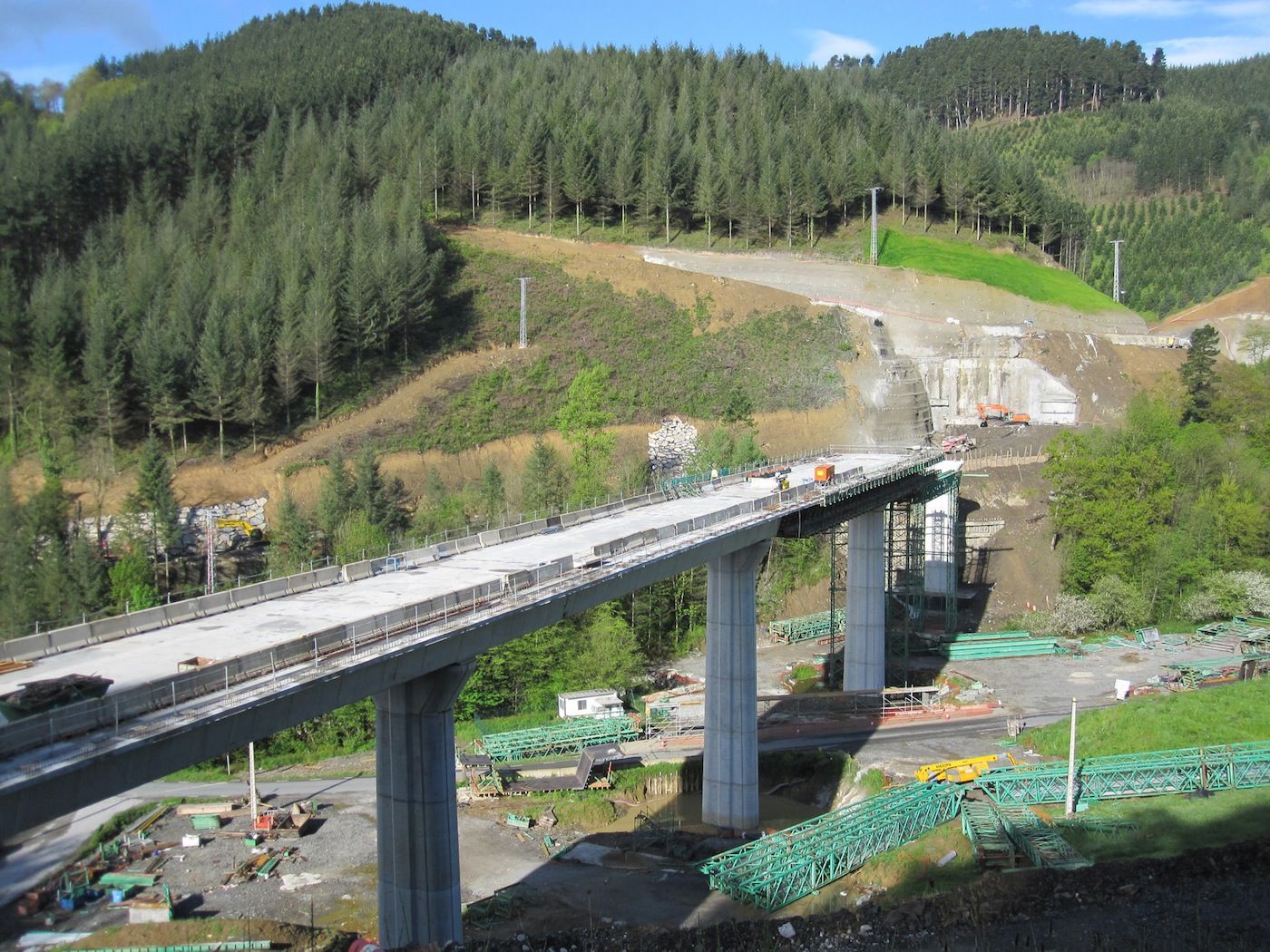 Obras en la Y vasca en el tramo de Beasain