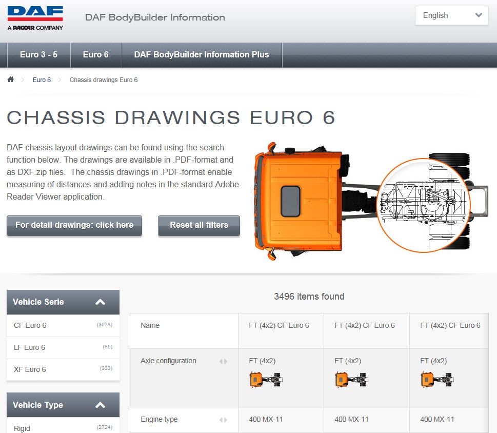 DAF renueva la web para el sector carrocero