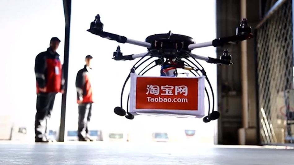 Alibaba realiza pruebas de entregas realizadas con drones